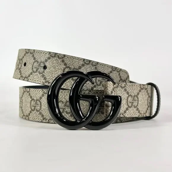 Gucci Beige and Black Women's Belt - Picture 3 of 7
